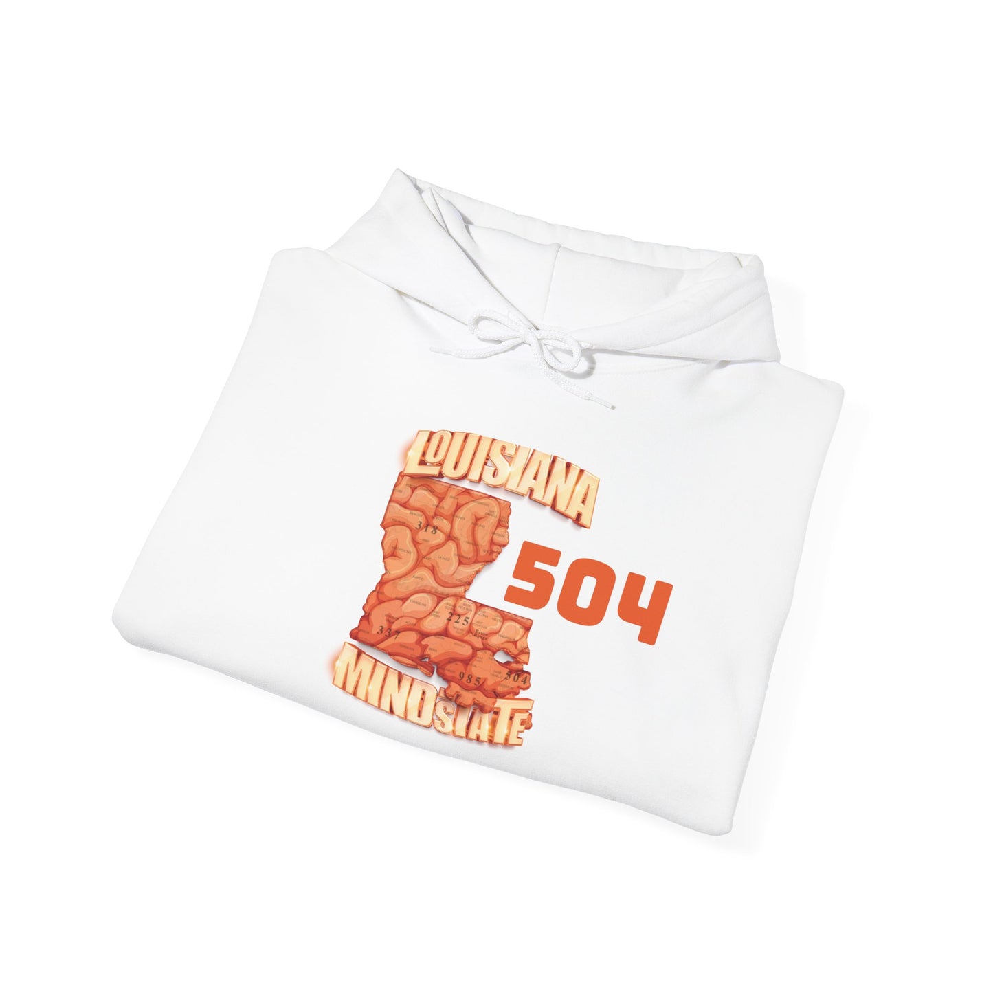 Louisiana Mindstate 504 Comfort Unisex Hoodie - Cozy Apparel for Casual Days, Great for Festivals, Gifts, Lounging, and Everyday Wear