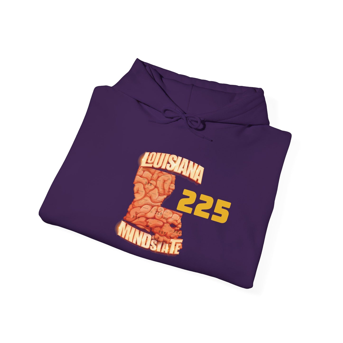 Louisiana Mindstate 225 Community Unisex Hoodie, Cozy Sweatshirt for Casual Wear, Perfect Gift for Friends, Unique Design for Every Season, Trendy Apparel