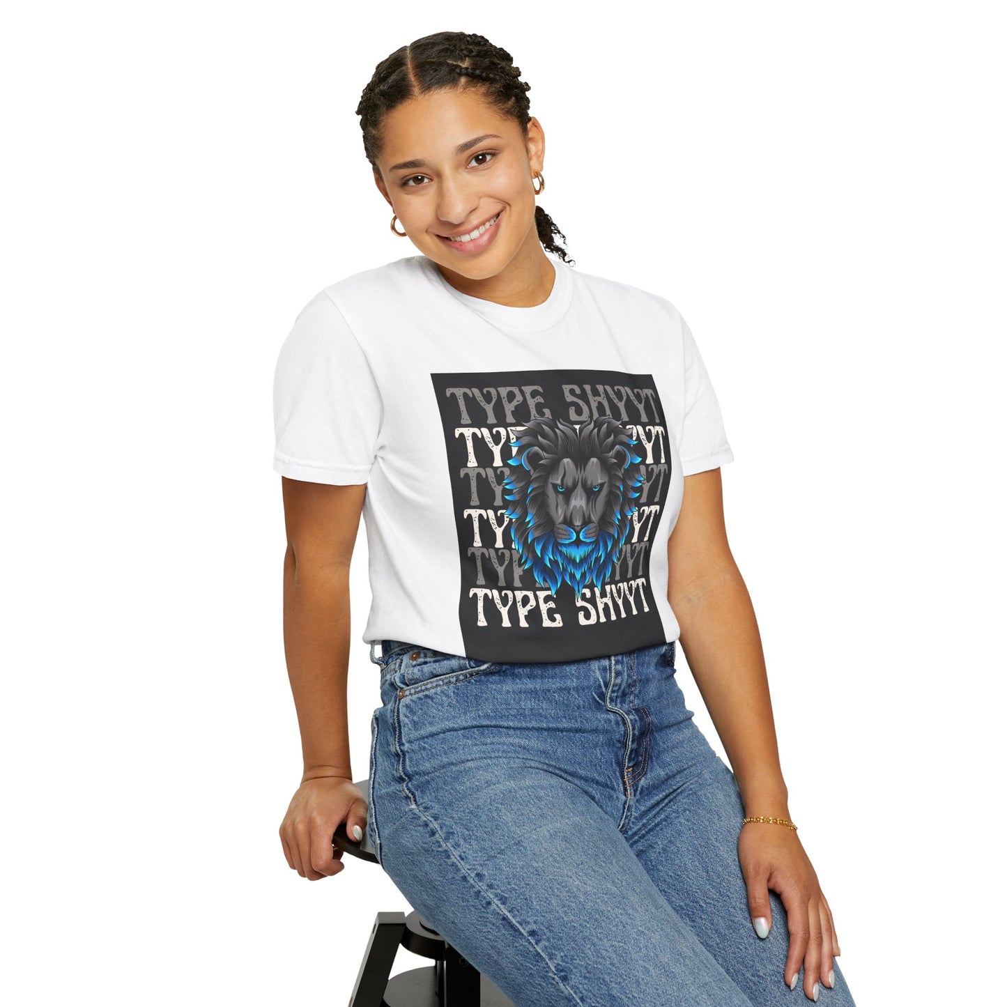 Type Shyyt Bold Lion Graphic T-Shirt, Unisex Graphic Tee, Casual Wear, Nature Lover Gift, Unique Shirt for Friends, Birthday Outfit