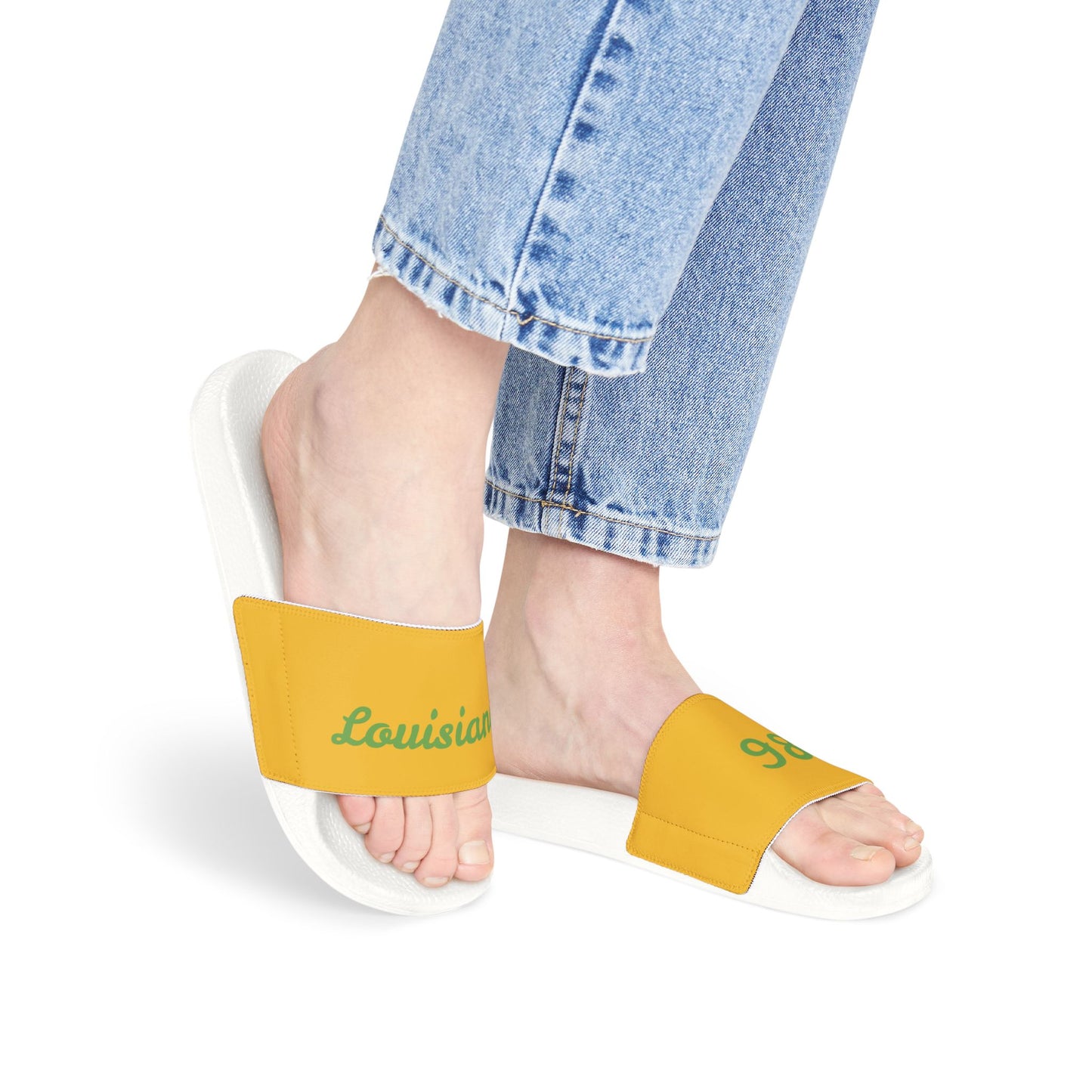 985 Louisiana Chic Women's Removable-Strap Sandals, Stylish Summer Footwear for Beach, Casual Hangouts, Vacation, Outdoor Fun, Customizable Comfort