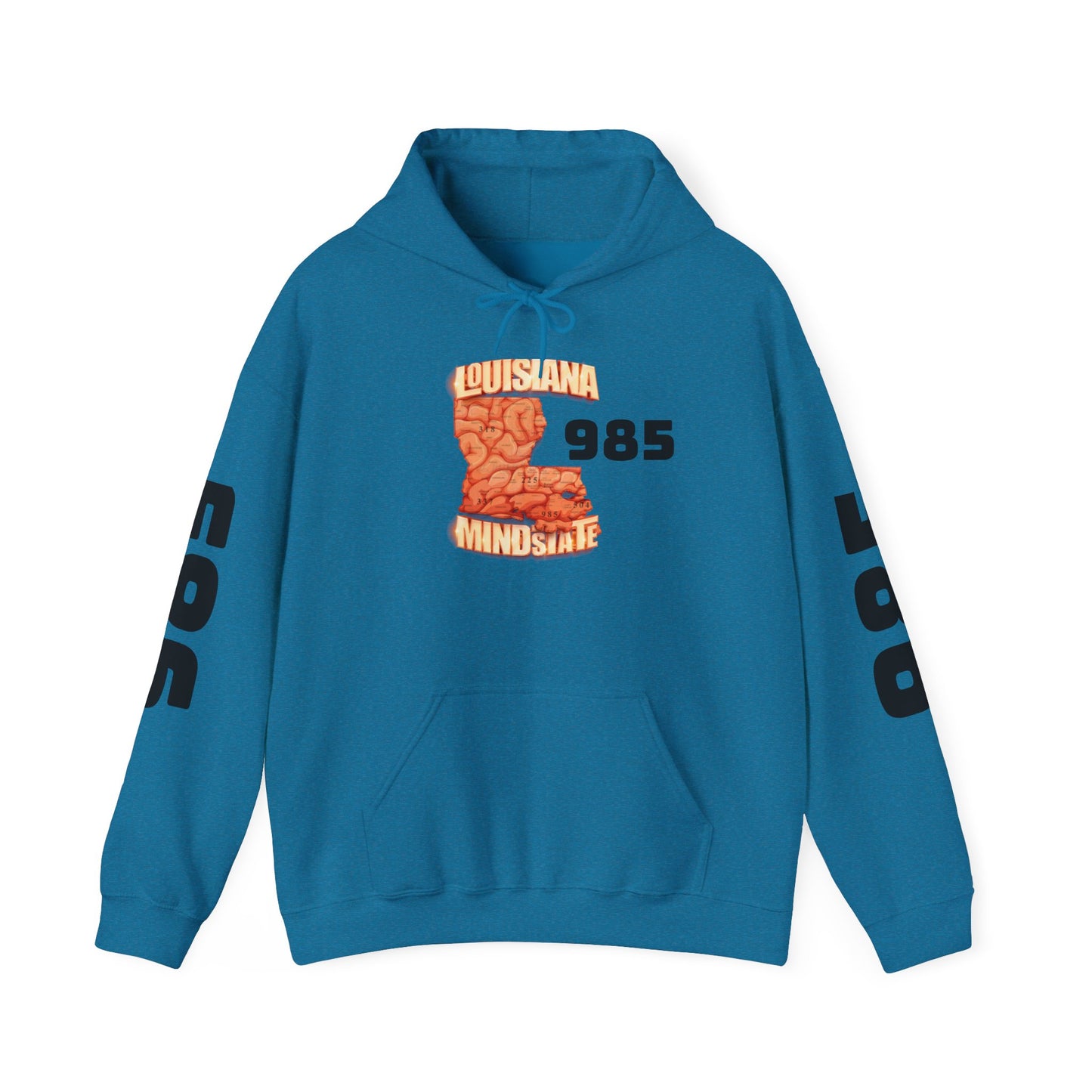 Louisiana Mindstate 985 Community Unisex Hoodie, Cozy Sweatshirt, Casual Streetwear, Gift for Him/Her, Fall Essentials, Louisiana Pride Apparel