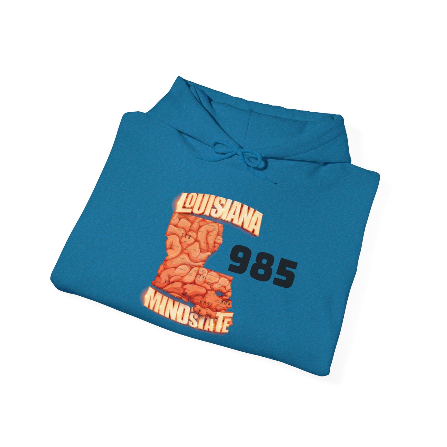 Louisiana Mindstate 985 Community Unisex Hoodie, Cozy Sweatshirt, Casual Streetwear, Gift for Him/Her, Fall Essentials, Louisiana Pride Apparel