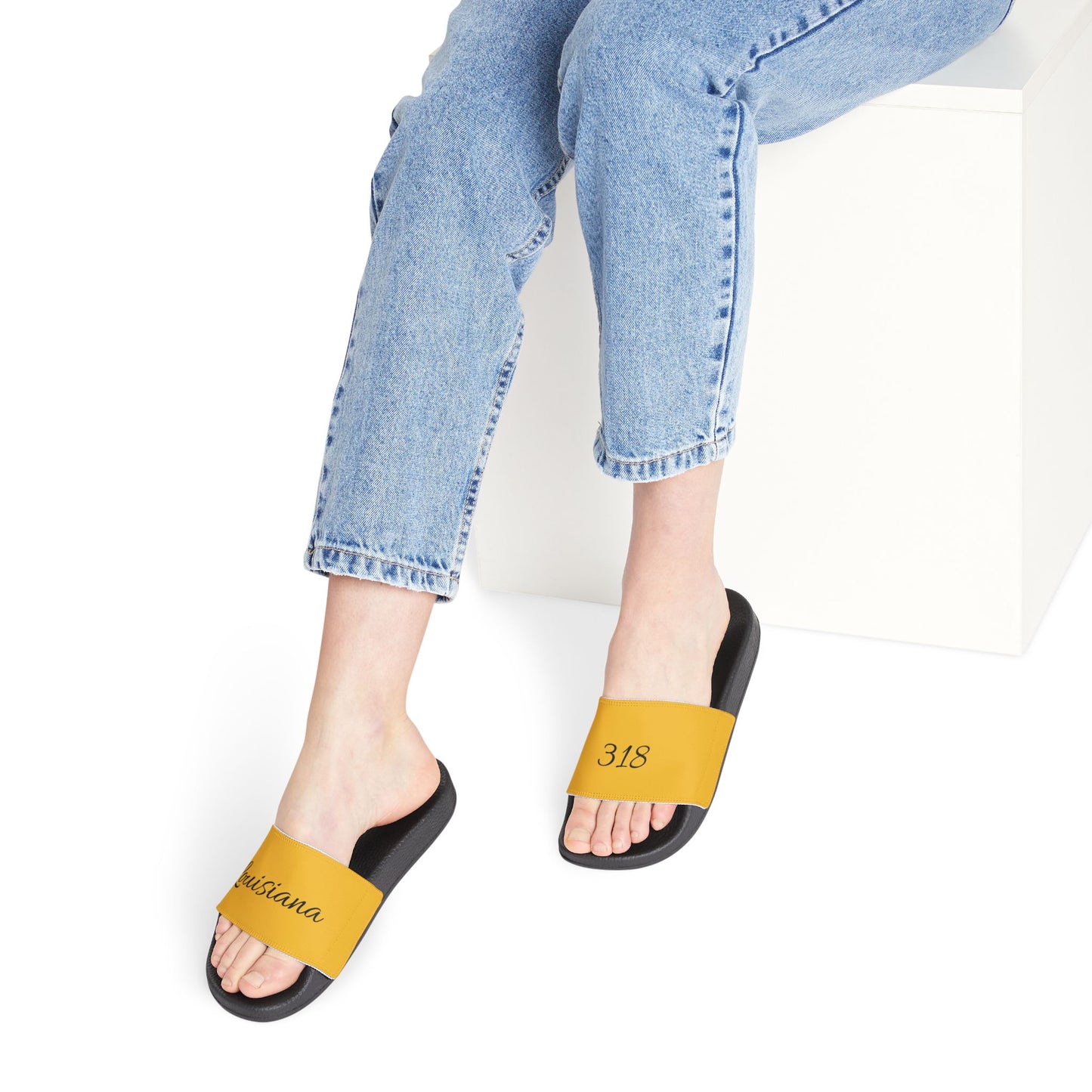 318 Louisiana Women Navy Blue Removable-Strap Sandals for Women, Casual Footwear, Beachwear, Summer Slides, Comfortable Summer Sandals