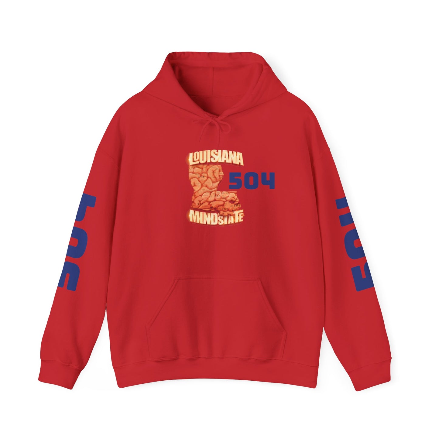 Louisiana Mindstate 504 Comfort Unisex Hoodie - Cozy Apparel for Casual Days, Great for Festivals, Gifts, Lounging, and Everyday Wear