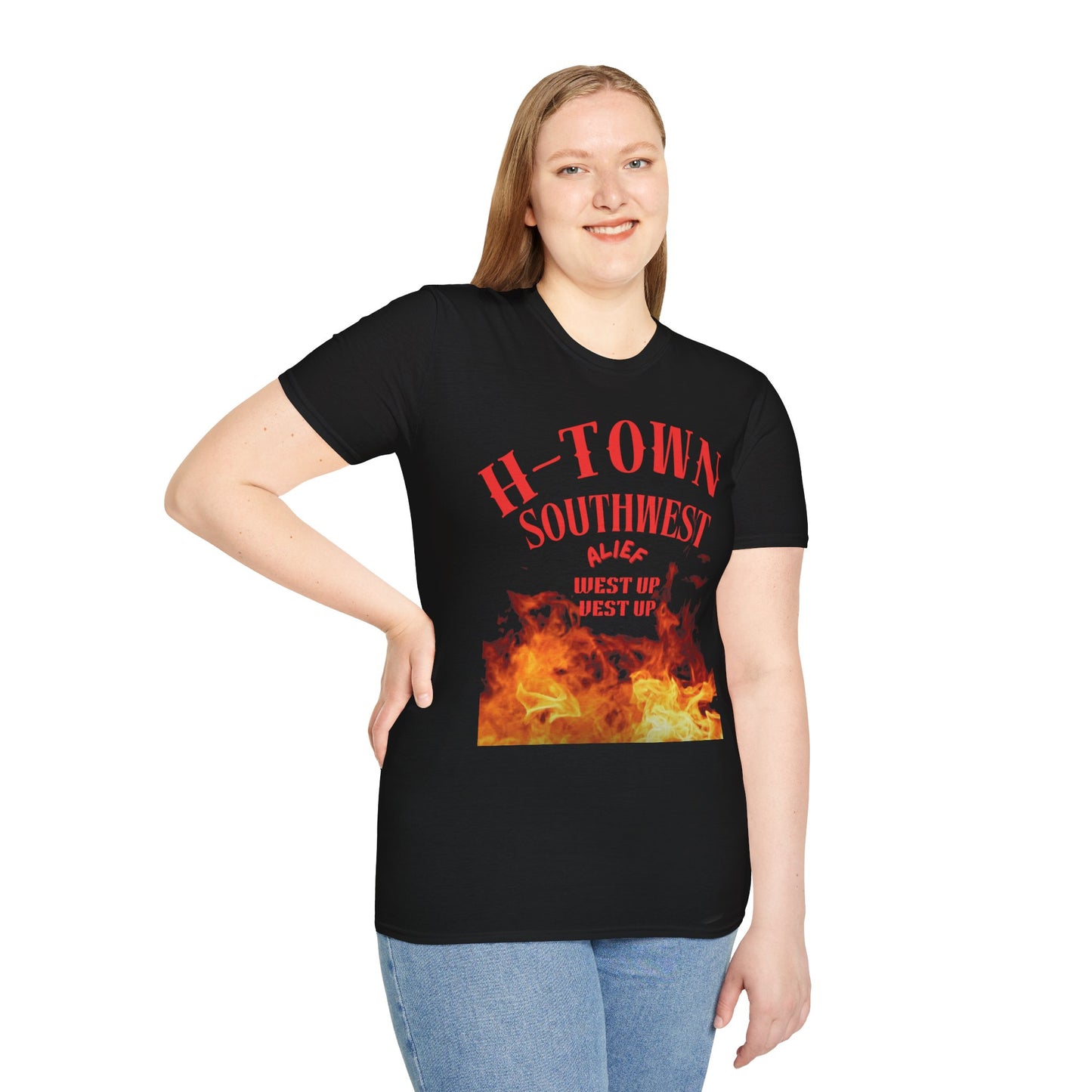 H-Town Southwest Alief Unisex T-Shirt, Casual Wear, Texas Pride Apparel, Festival Outfit, Gift for Texans, Summer Fashion