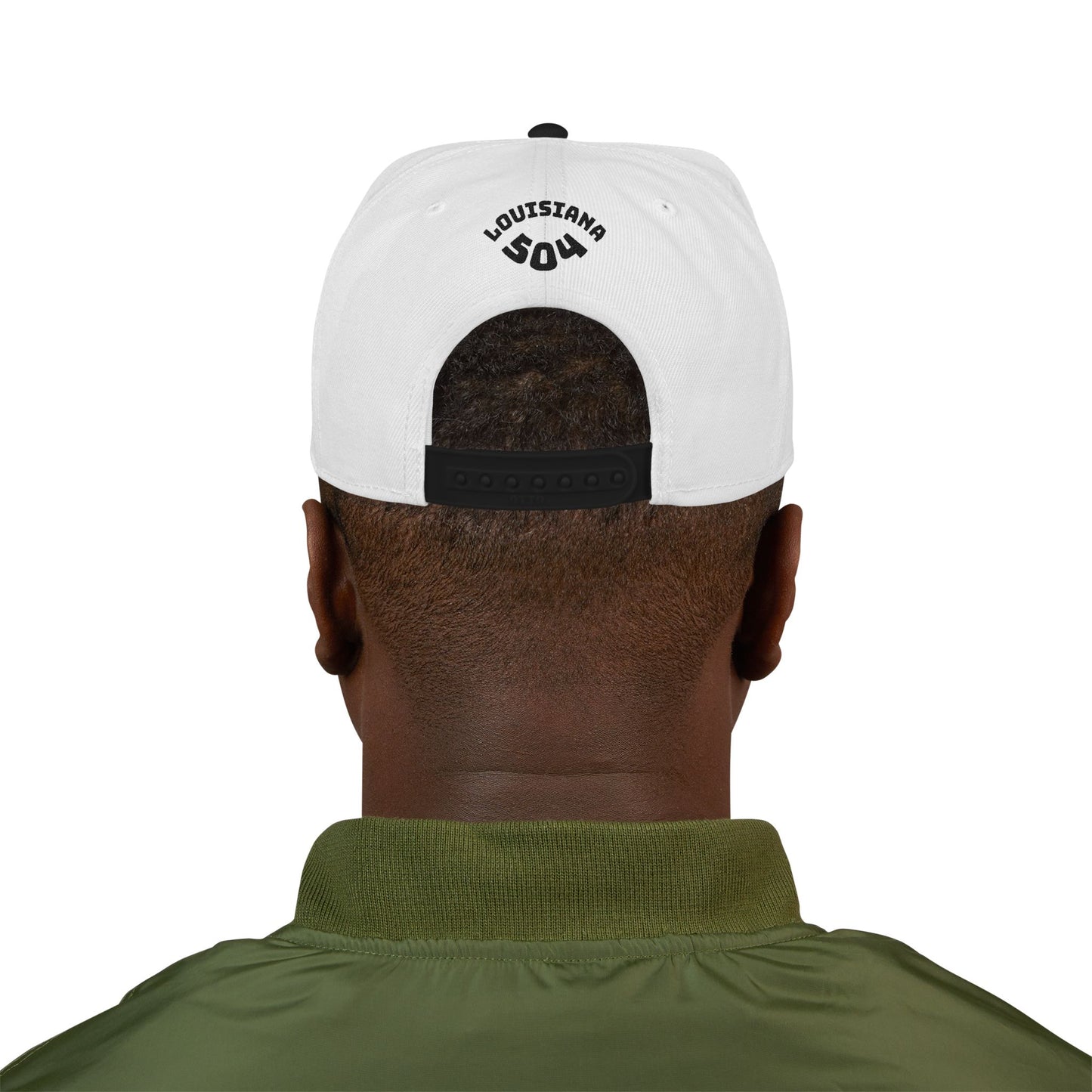 Stylish Embroidered Louisiana Mindstate 504 Snapback Hat, Fashionable Baseball Cap, Trendy Headwear, Casual Streetwear, Perfect Gift for Hipsters