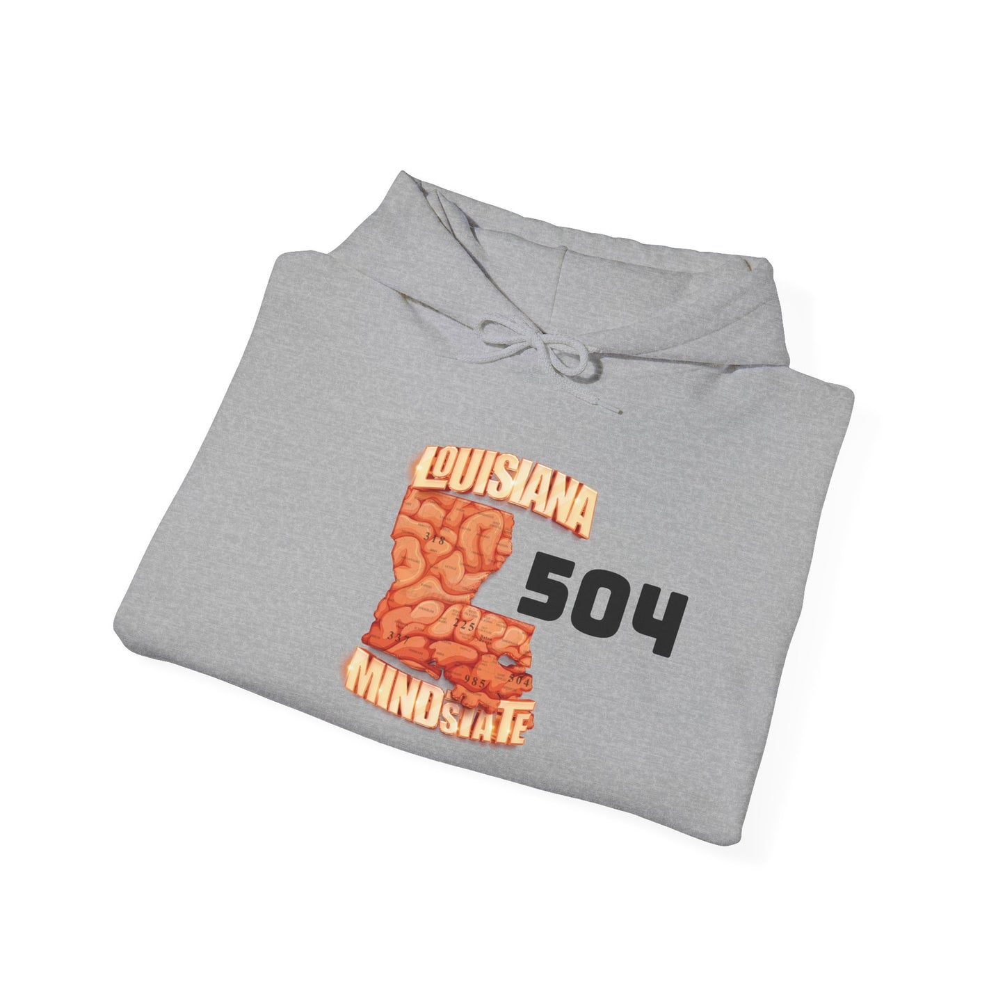 Louisiana Mindstate 504 Comfort Unisex Hoodie - Cozy Apparel for Casual Days, Great for Festivals, Gifts, Lounging, and Everyday Wear
