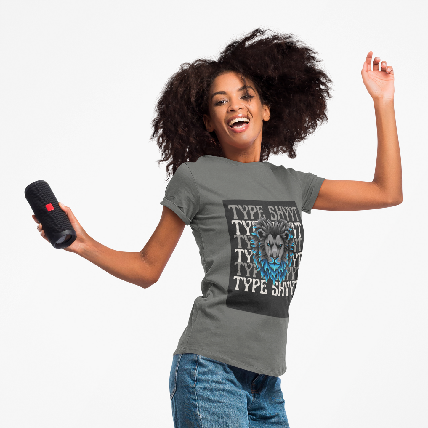 Type Shyyt Bold Lion Graphic T-Shirt, Unisex Graphic Tee, Casual Wear, Nature Lover Gift, Unique Shirt for Friends, Birthday Outfit