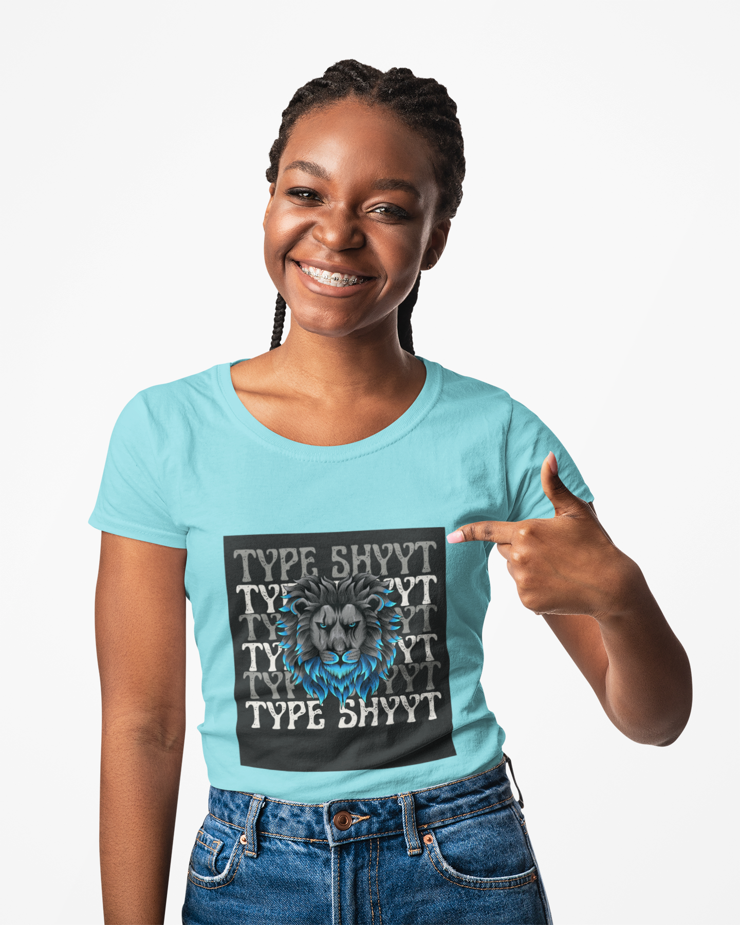 Type Shyyt Bold Lion Graphic T-Shirt, Unisex Graphic Tee, Casual Wear, Nature Lover Gift, Unique Shirt for Friends, Birthday Outfit