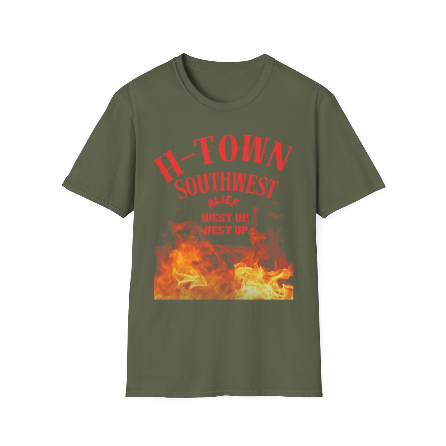 H-Town Southwest Alief Unisex T-Shirt, Casual Wear, Texas Pride Apparel, Festival Outfit, Gift for Texans, Summer Fashion