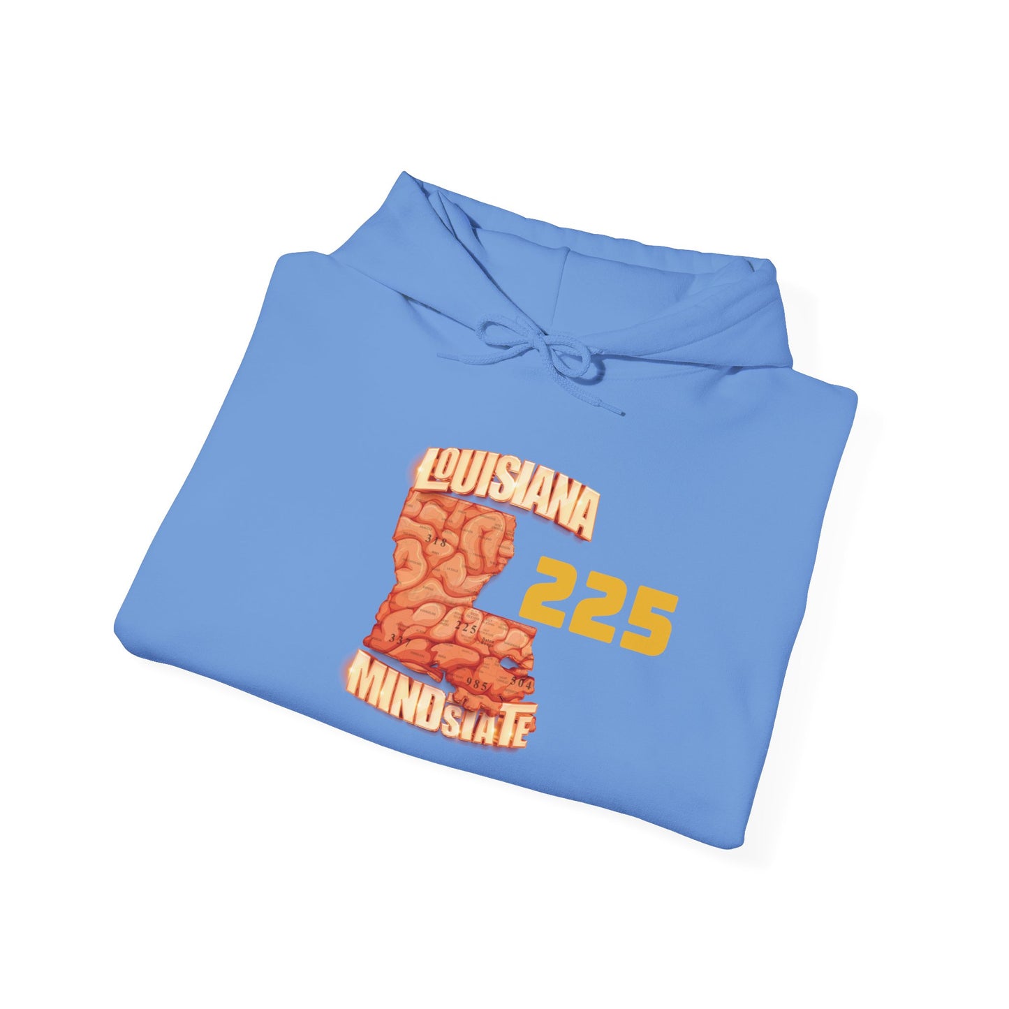 Louisiana Mindstate 225 Community Unisex Hoodie, Cozy Sweatshirt for Casual Wear, Perfect Gift for Friends, Unique Design for Every Season, Trendy Apparel