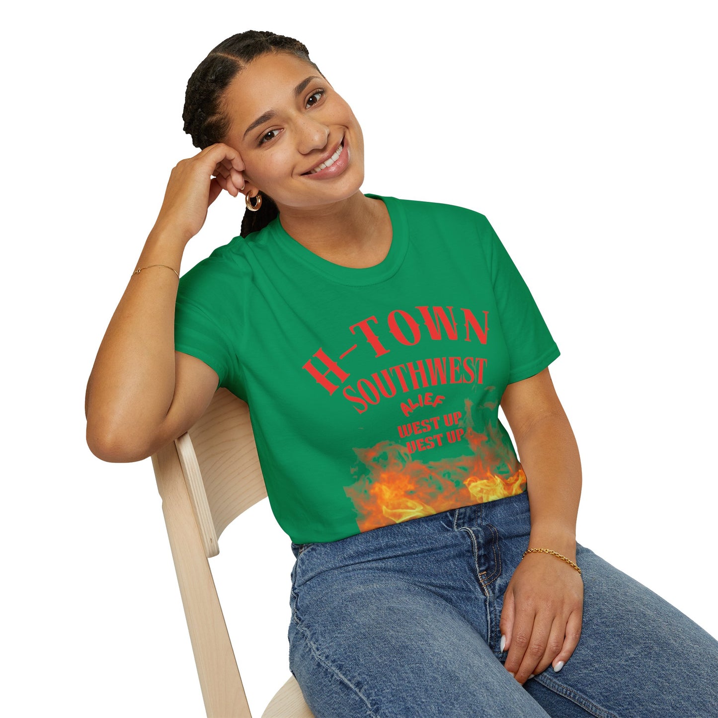 H-Town Southwest Alief Unisex T-Shirt, Casual Wear, Texas Pride Apparel, Festival Outfit, Gift for Texans, Summer Fashion