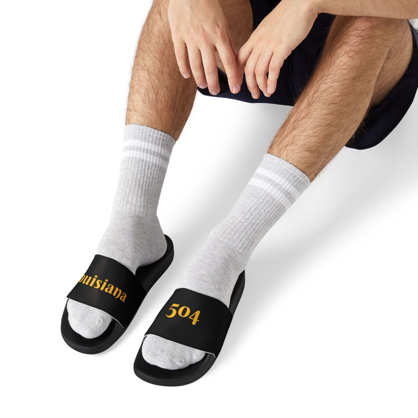 504 Louisiana Mens Comfortable Customizable Sandals for Everyday Wear, Casual Outings, Beach Days, Summer Fashion, Louisiana Style Footwear