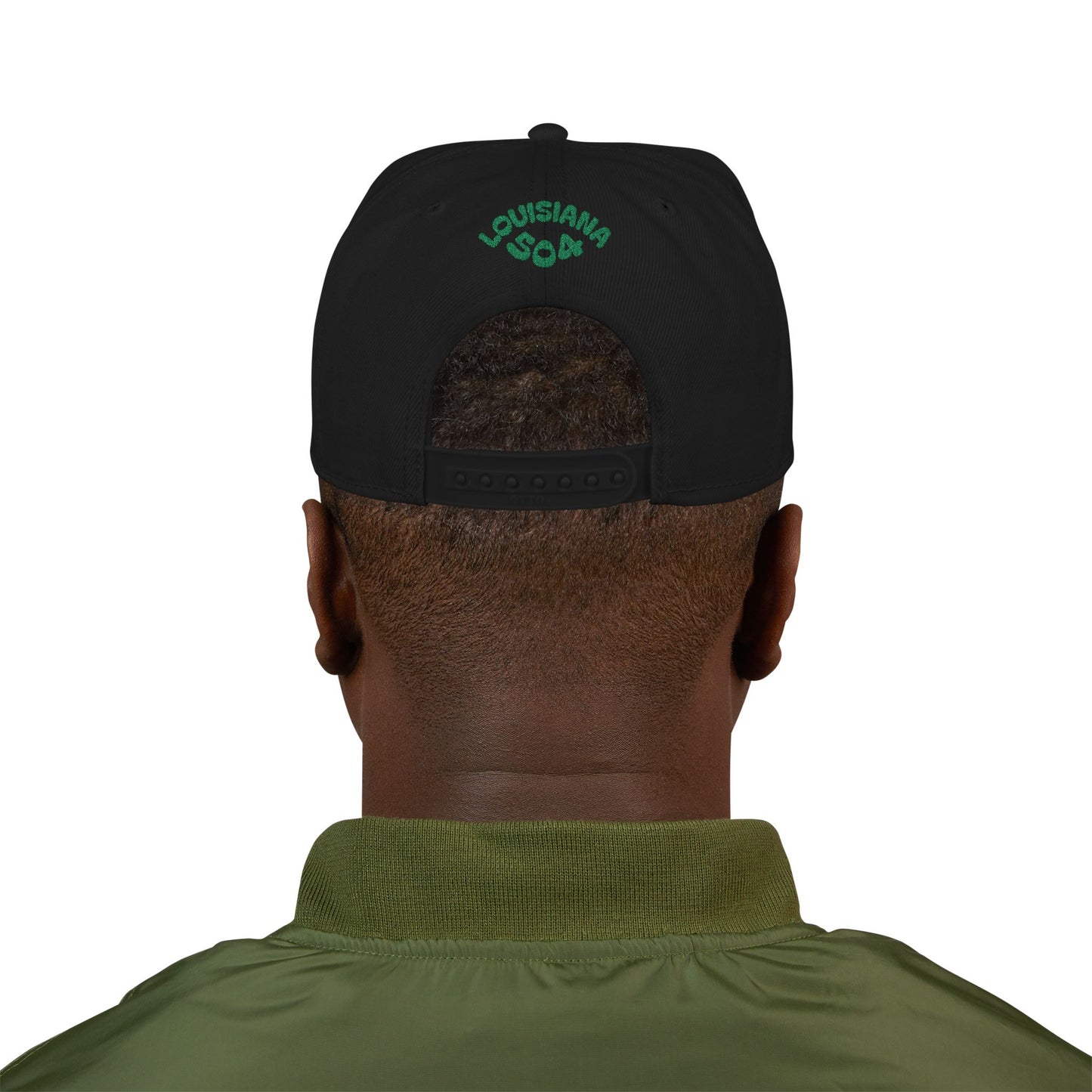 Louisiana Mindstate 504 Sparkling Snapback Hat (Custom Embroidery), Trendy Headwear, Gift for Him/Her, Casual Style, Streetwear Accessory