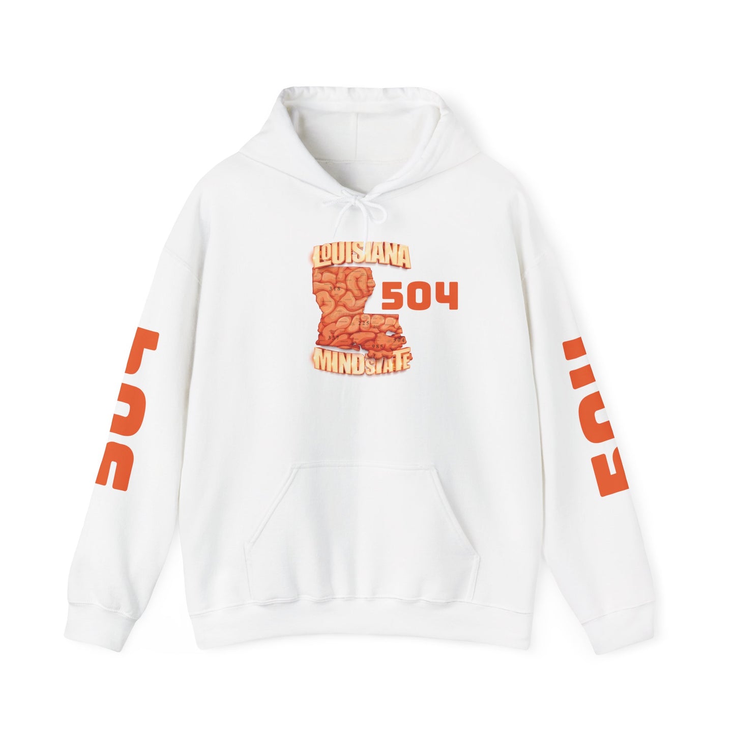 Louisiana Mindstate 504 Comfort Unisex Hoodie - Cozy Apparel for Casual Days, Great for Festivals, Gifts, Lounging, and Everyday Wear
