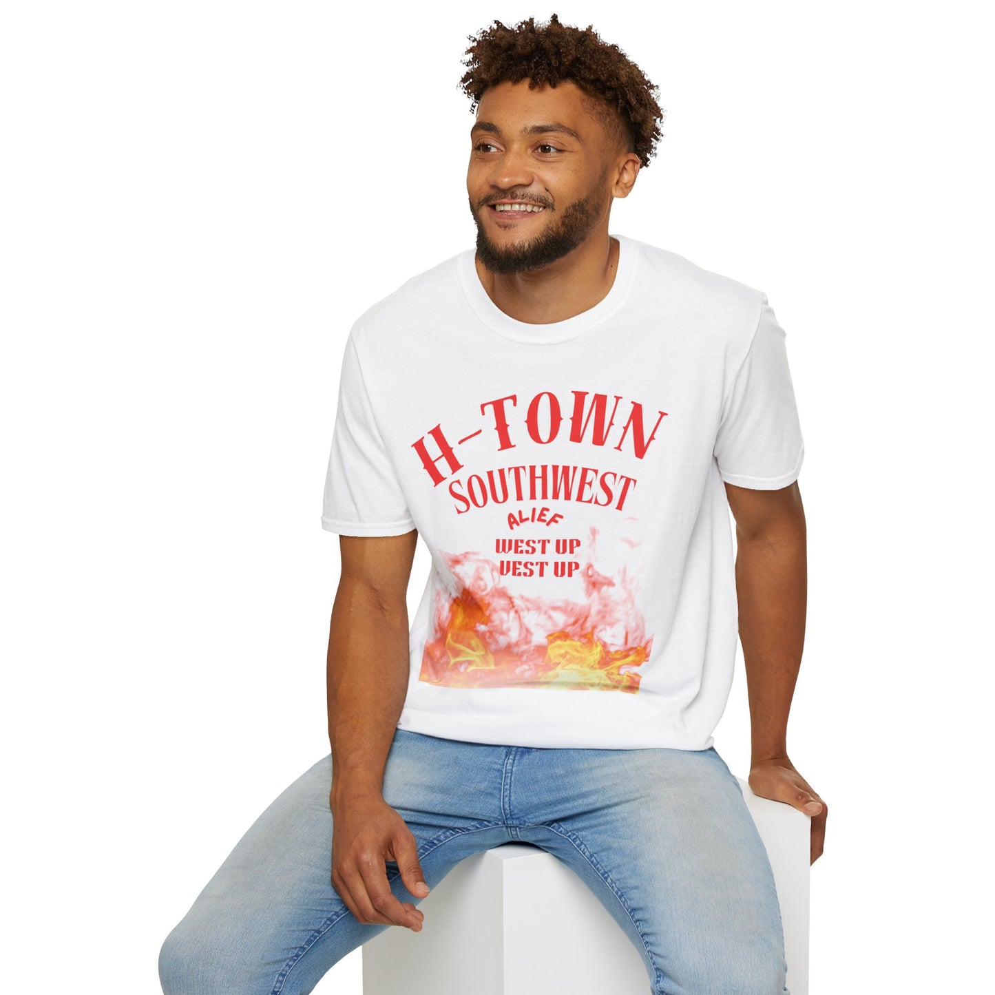 H-Town Southwest Alief Unisex T-Shirt, Casual Wear, Texas Pride Apparel, Festival Outfit, Gift for Texans, Summer Fashion