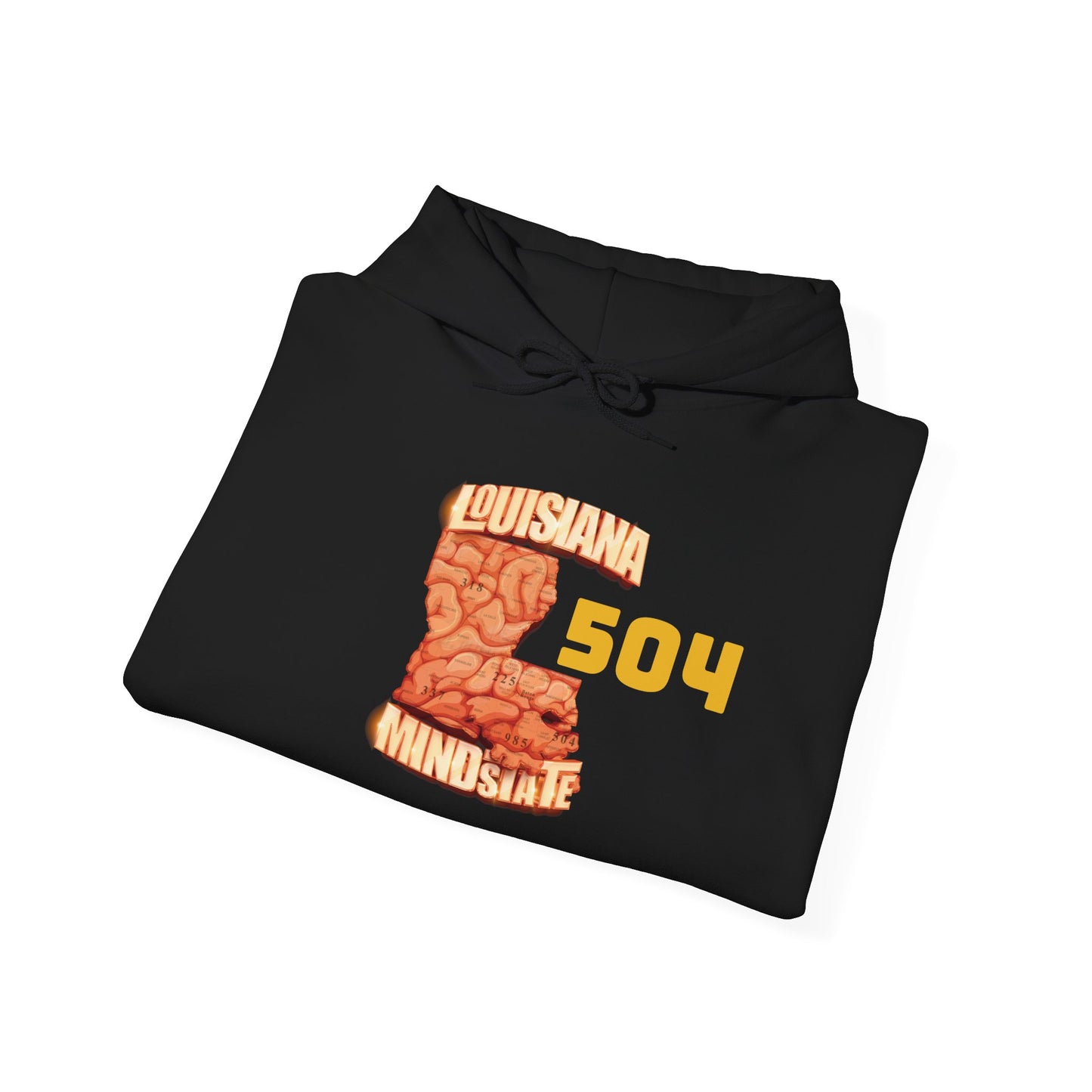 Louisiana Mindstate 504 Comfort Unisex Hoodie - Cozy Apparel for Casual Days, Great for Festivals, Gifts, Lounging, and Everyday Wear