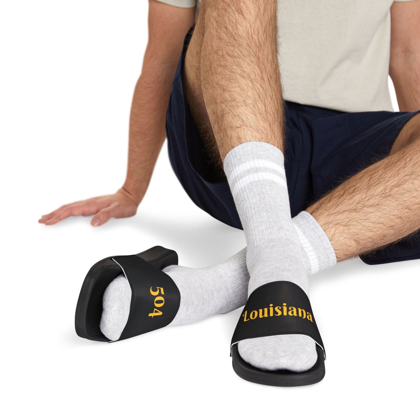 504 Louisiana Mens Comfortable Customizable Sandals for Everyday Wear, Casual Outings, Beach Days, Summer Fashion, Louisiana Style Footwear
