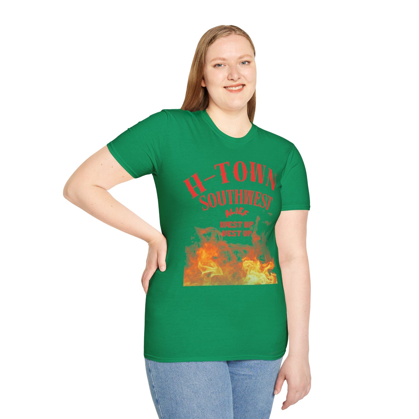 H-Town Southwest Alief Unisex T-Shirt, Casual Wear, Texas Pride Apparel, Festival Outfit, Gift for Texans, Summer Fashion
