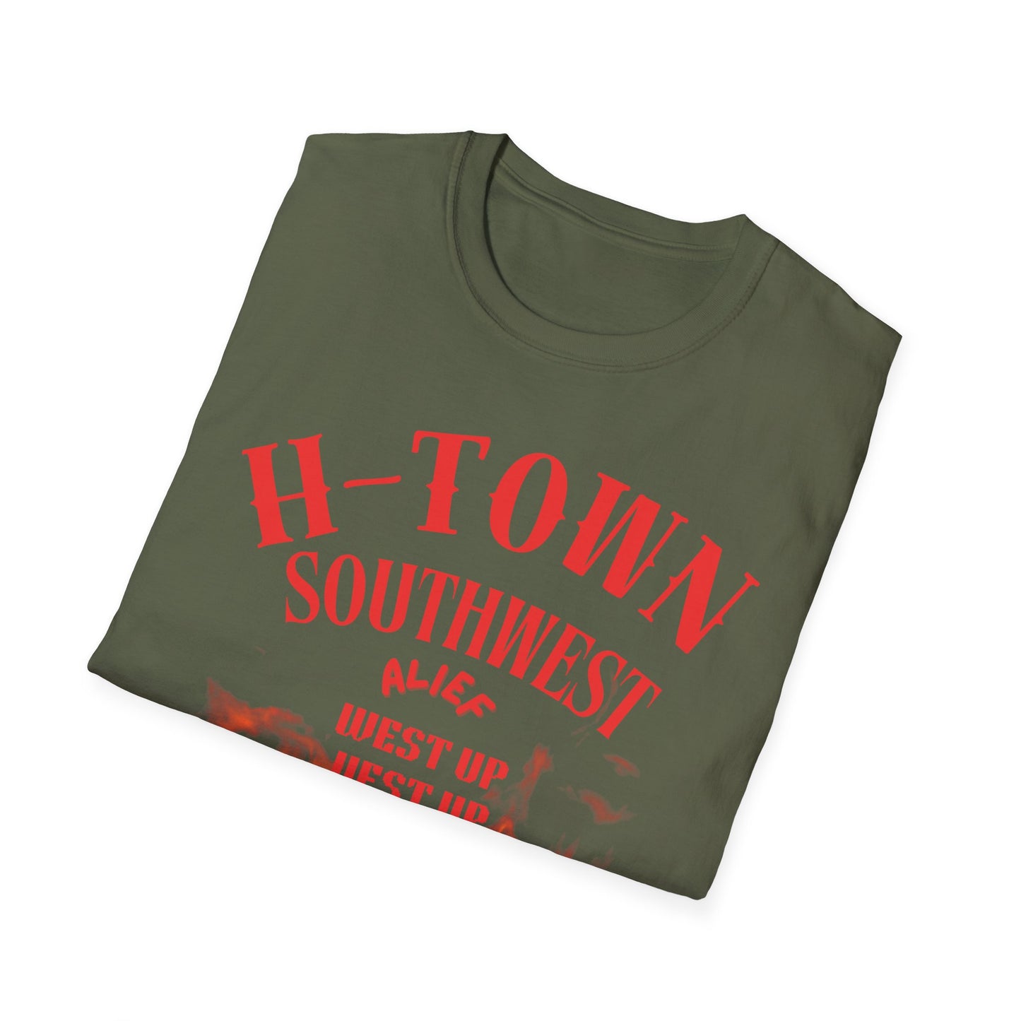H-Town Southwest Alief Unisex T-Shirt, Casual Wear, Texas Pride Apparel, Festival Outfit, Gift for Texans, Summer Fashion
