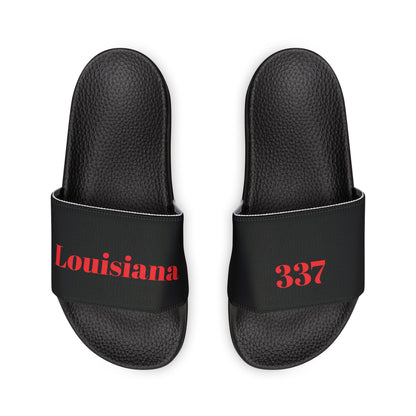 337 Louisiana Stylish Men's Removable-Strap Sandals | Casual Summer Footwear, Travel Shoes, Gift for Dads, Poolside Slides, Louisiana Theme