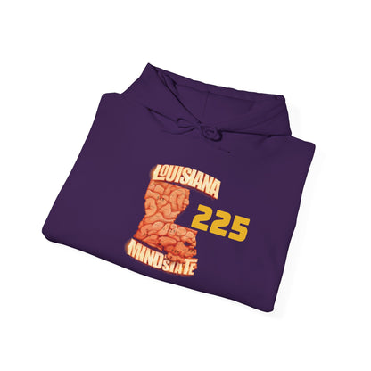Louisiana Mindstate 225 Community Unisex Hoodie, Cozy Sweatshirt for Casual Wear, Perfect Gift for Friends, Unique Design for Every Season, Trendy Apparel