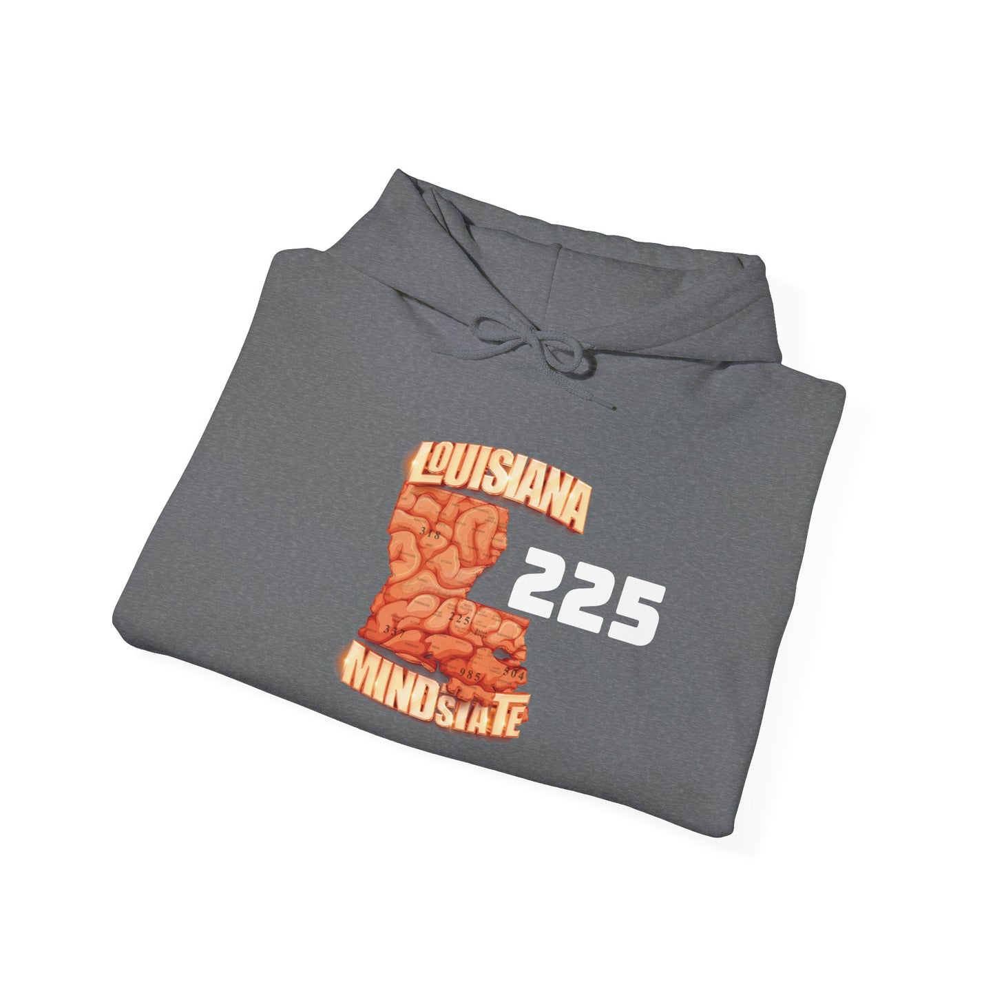 Louisiana Mindstate 225 Community Unisex Hoodie, Cozy Sweatshirt for Casual Wear, Perfect Gift for Friends, Unique Design for Every Season, Trendy Apparel