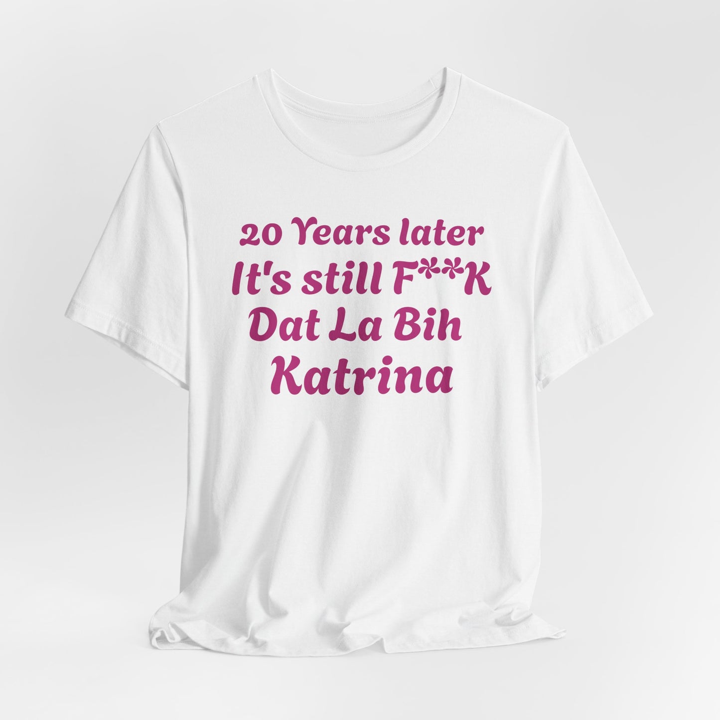 20 Year Anniversary Katrina Remembrance Unisex Tee - 20 Years Later, New Orleans Tribute, Casual Wear, Hurricane Awareness, Unique Gift