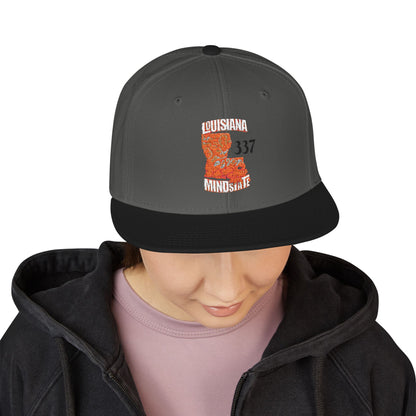 Embroidered Louisiana Mindstate 337 Snapback Hat, Stylish Cap for All Occasions, Trendy Accessory for Men and Women, Perfect Gift for Celebrations, Casual Wear