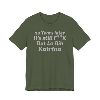 20 Year Anniversary Katrina Remembrance Unisex Tee - 20 Years Later, New Orleans Tribute, Casual Wear, Hurricane Awareness, Unique Gift