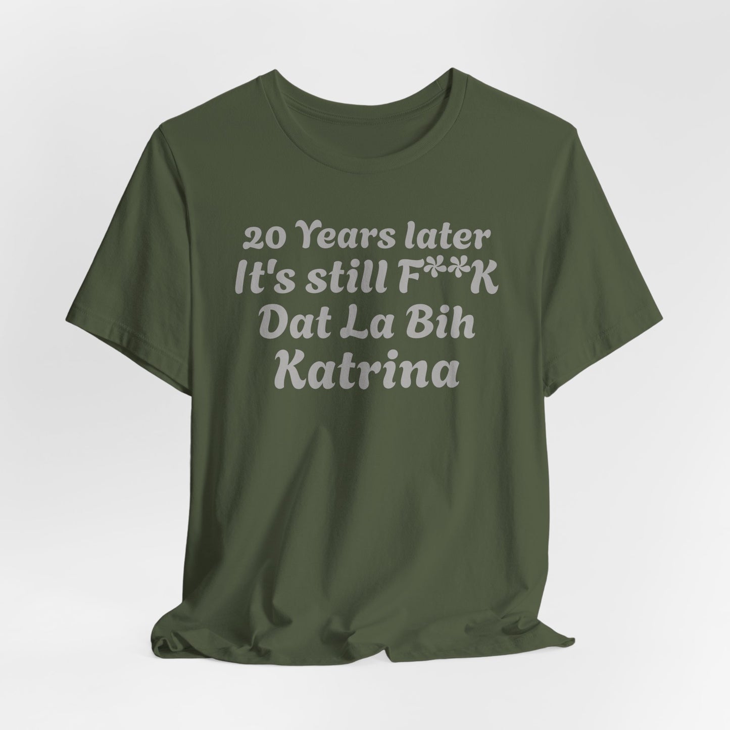 20 Year Anniversary Katrina Remembrance Unisex Tee - 20 Years Later, New Orleans Tribute, Casual Wear, Hurricane Awareness, Unique Gift