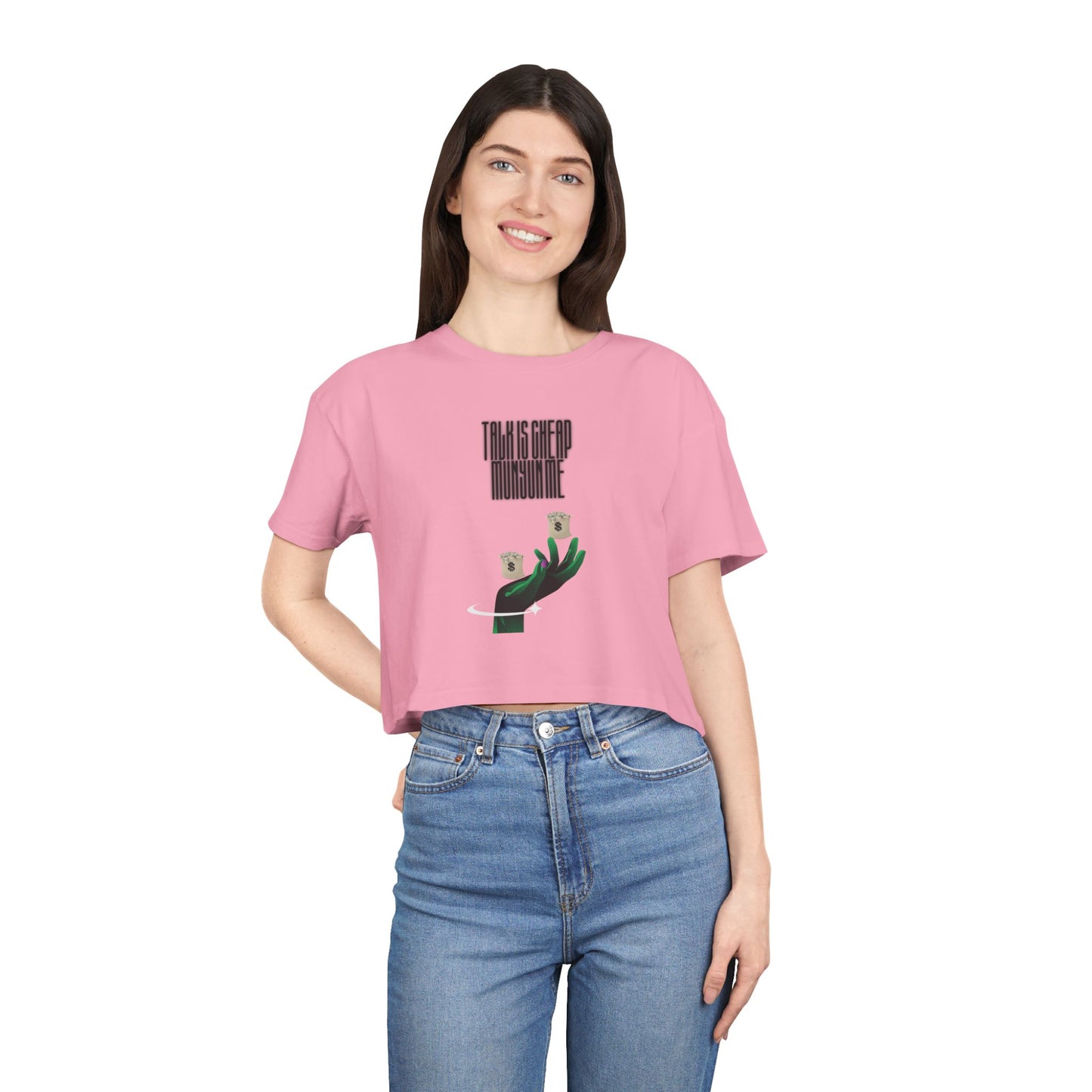 Chic Women’s Crop Tee - Trendy Fashion, Casual Wear, Gift for Her, Stylish Everyday Top, Summer Essentials, Graphic Tee