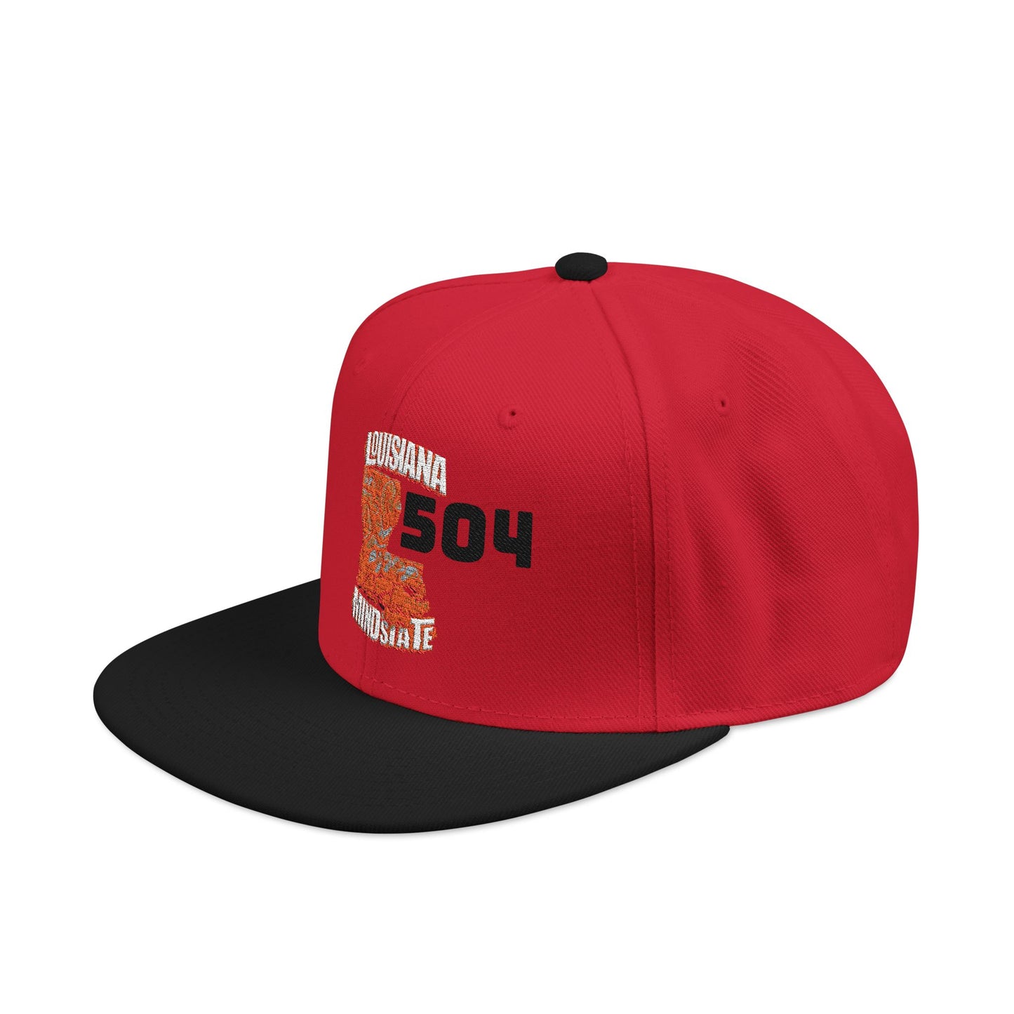 Trendy Embroidered Louisiana Mindstate 318 Snapback Hat, Urban Casual Cap, Gift for Him, Summer Accessory, Unisex Fashion
