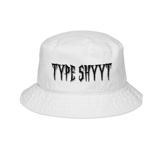 Type Shyyt Trendy Embroidered Bucket Hat - Summer Style, Outdoor Accessory, Festival Fashion, Personalized Gift, Casual Wear