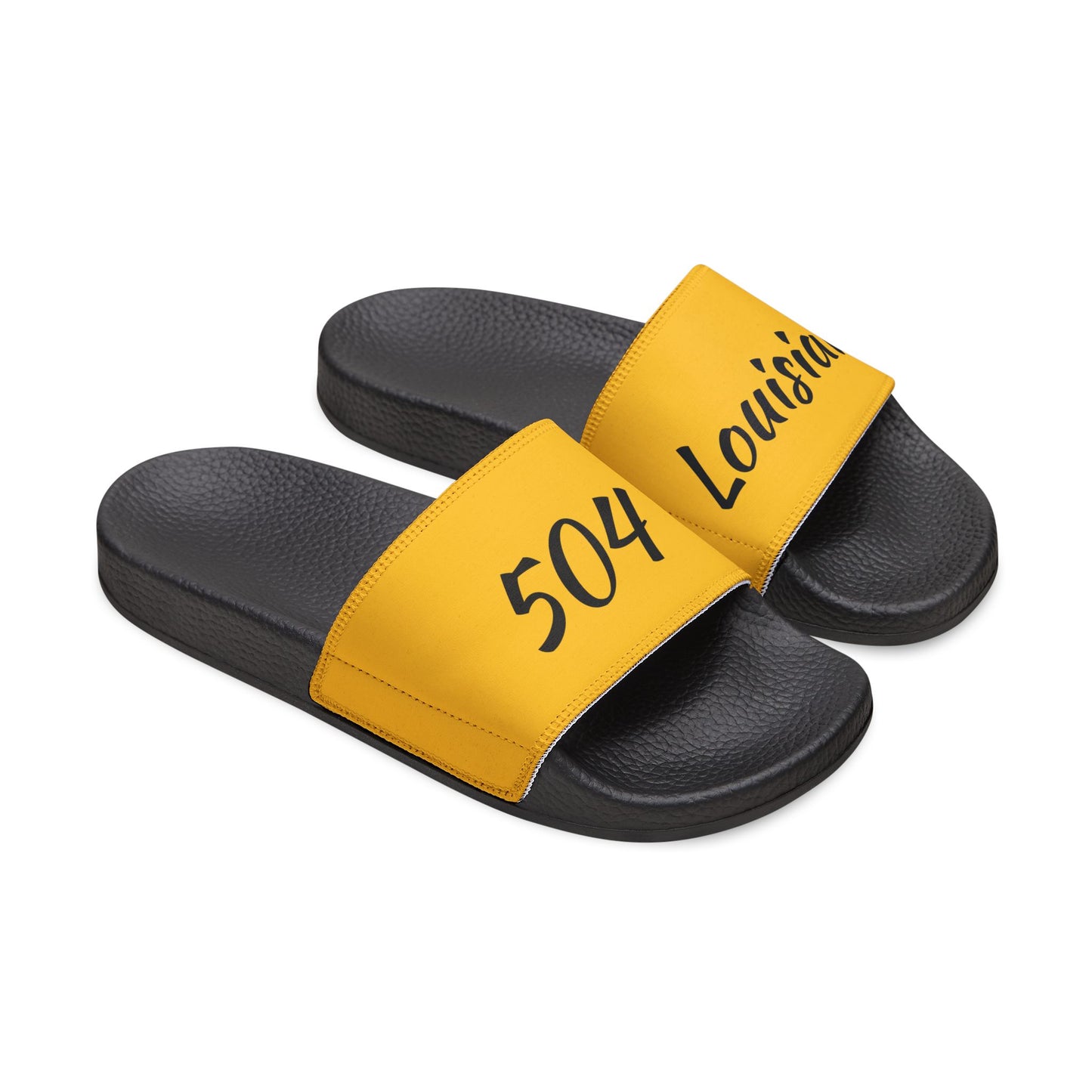 504 Louisiana Stylish Women's Removable-Strap Sandals with Customizable Text, Summer Footwear, Beach Sandals, Casual Slippers, Gift for Her