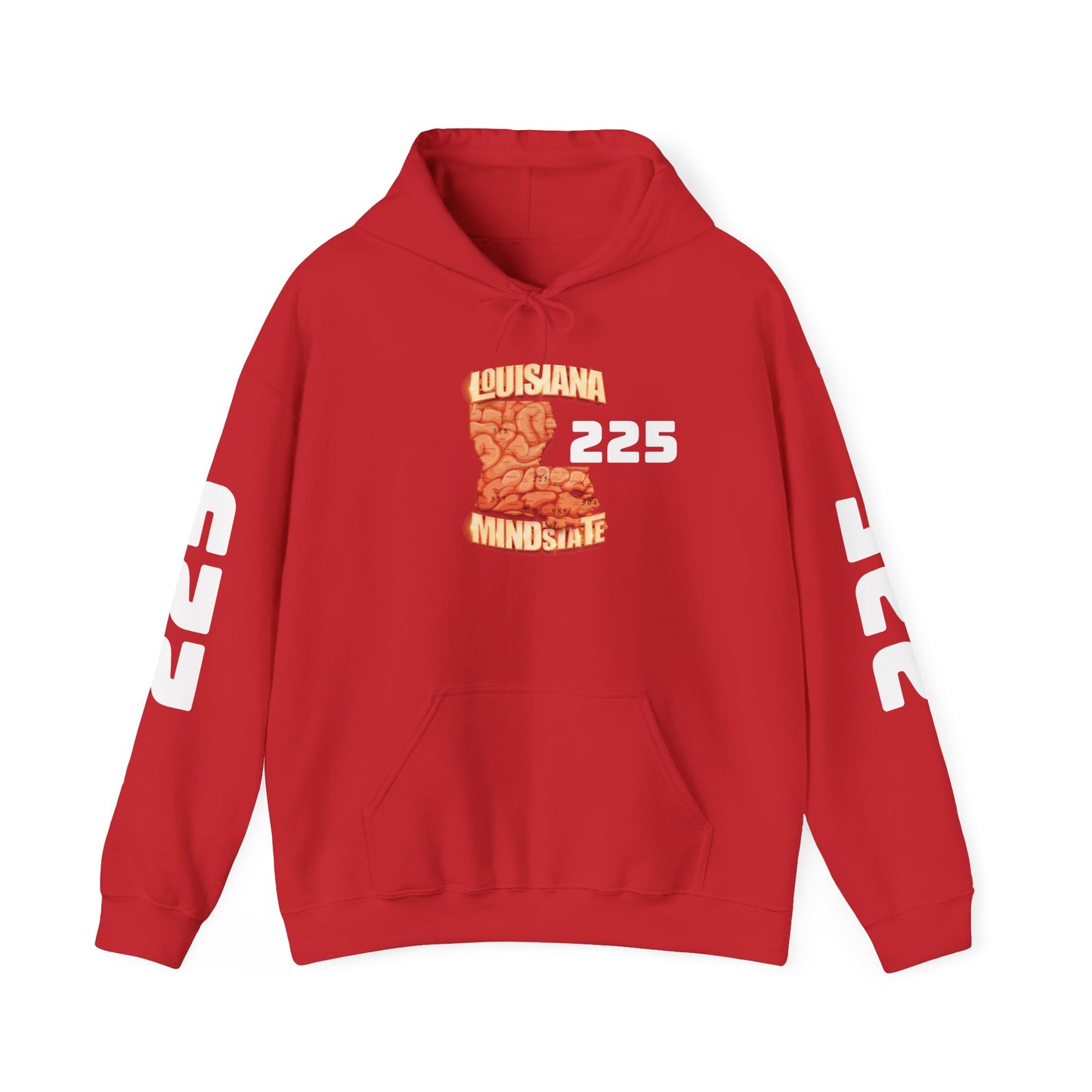 Louisiana Mindstate 225 Community Unisex Hoodie, Cozy Sweatshirt for Casual Wear, Perfect Gift for Friends, Unique Design for Every Season, Trendy Apparel