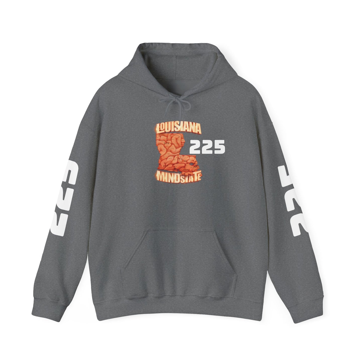 Louisiana Mindstate 225 Community Unisex Hoodie, Cozy Sweatshirt for Casual Wear, Perfect Gift for Friends, Unique Design for Every Season, Trendy Apparel