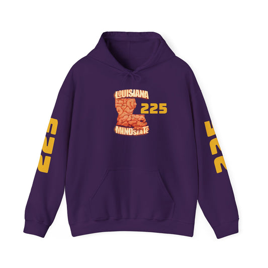 Louisiana Mindstate 225 Community Unisex Hoodie, Cozy Sweatshirt for Casual Wear, Perfect Gift for Friends, Unique Design for Every Season, Trendy Apparel