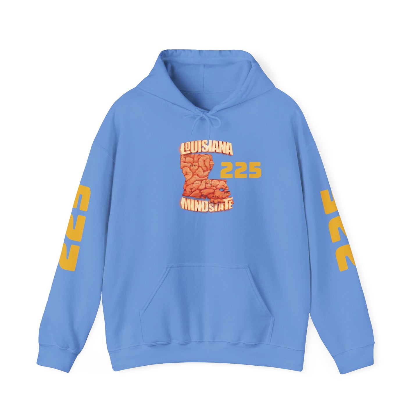 Louisiana Mindstate 225 Community Unisex Hoodie, Cozy Sweatshirt for Casual Wear, Perfect Gift for Friends, Unique Design for Every Season, Trendy Apparel