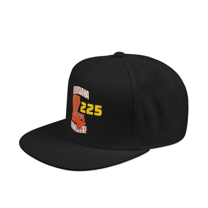 Colorful Embroidered Louisiana Mindstate 225 Snapback Cap for Casual Style, Unisex Accessories, Summer Adventures, Streetwear Fashion, Gift for Him/Her