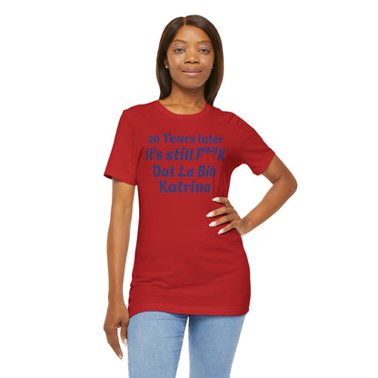 20 Year Anniversary Katrina Remembrance Unisex Tee - 20 Years Later, New Orleans Tribute, Casual Wear, Hurricane Awareness, Unique Gift