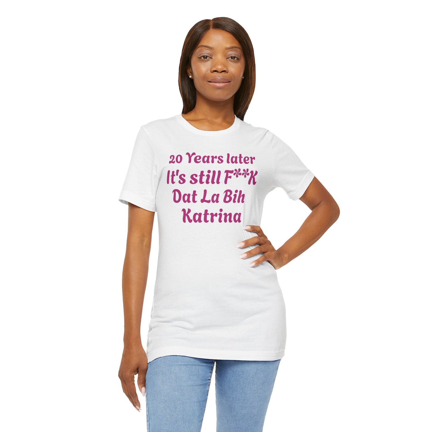 20 Year Anniversary Katrina Remembrance Unisex Tee - 20 Years Later, New Orleans Tribute, Casual Wear, Hurricane Awareness, Unique Gift