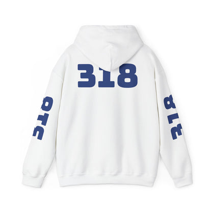 Louisiana Mindstate 318 Community Unisex Hoodie - Cozy Sweatshirt for Fall, Gift for Students, Casual Wear, Home Lounge, Travel Essentials