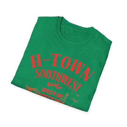 H-Town Southwest Alief Unisex T-Shirt, Casual Wear, Texas Pride Apparel, Festival Outfit, Gift for Texans, Summer Fashion