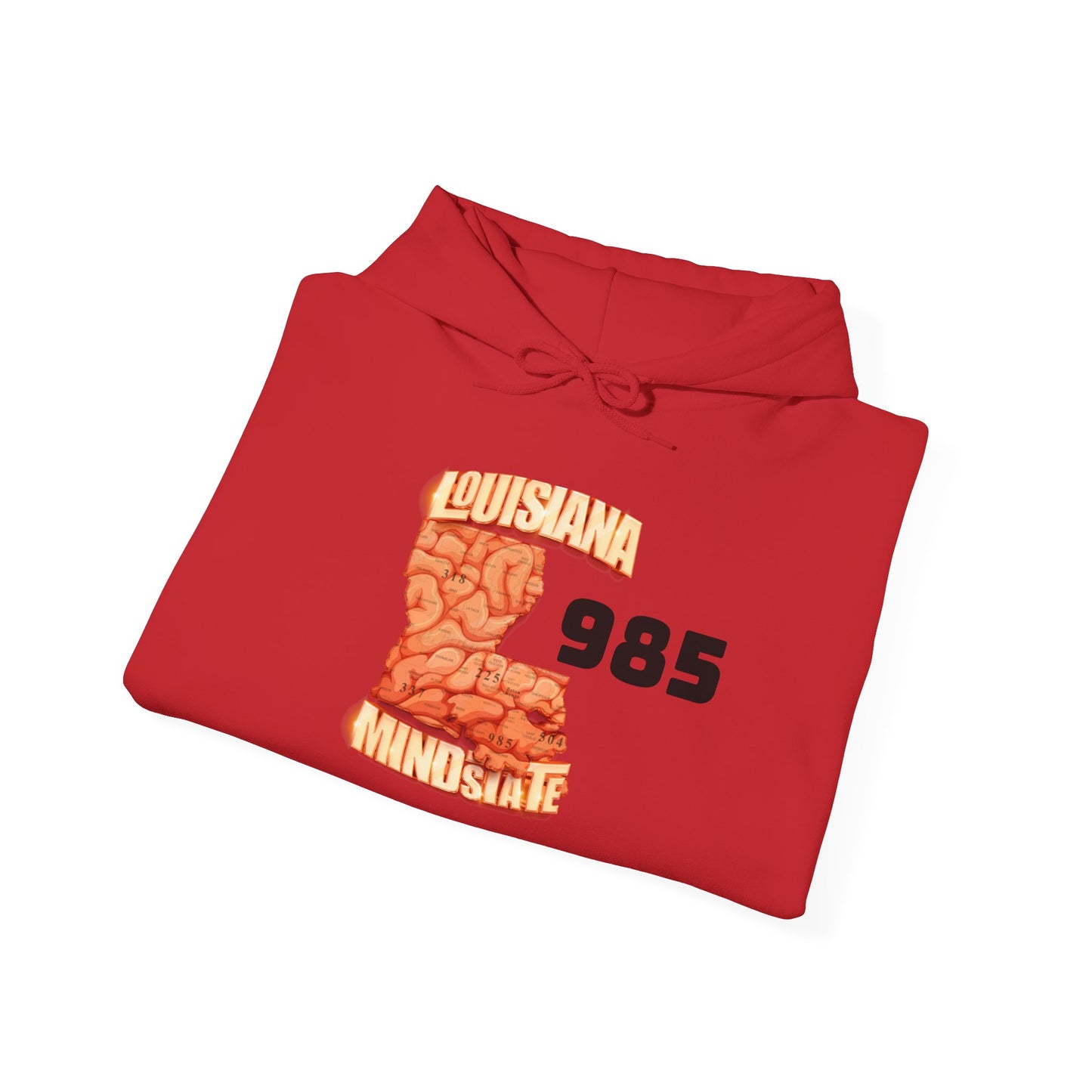 Louisiana Mindstate 985 Community Unisex Hoodie, Cozy Sweatshirt, Casual Streetwear, Gift for Him/Her, Fall Essentials, Louisiana Pride Apparel