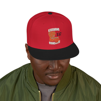 Embroidered Louisiana Mindstate 337 Snapback Hat, Stylish Cap for All Occasions, Trendy Accessory for Men and Women, Perfect Gift for Celebrations, Casual Wear