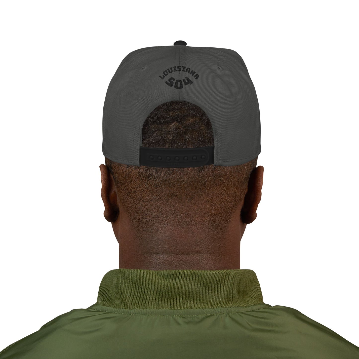 Stylish Embroidered Louisiana Mindstate 504 Snapback Hat, Fashionable Baseball Cap, Trendy Headwear, Casual Streetwear, Perfect Gift for Hipsters