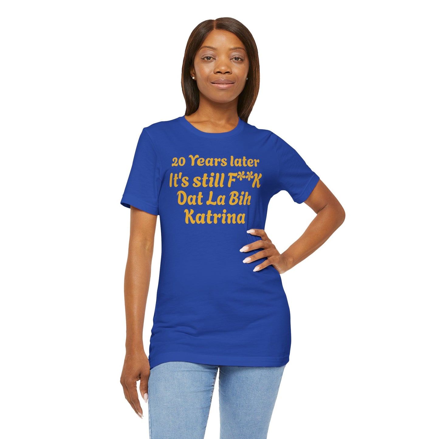 20 Year Anniversary Katrina Remembrance Unisex Tee - 20 Years Later, New Orleans Tribute, Casual Wear, Hurricane Awareness, Unique Gift