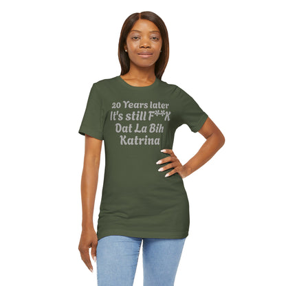 20 Year Anniversary Katrina Remembrance Unisex Tee - 20 Years Later, New Orleans Tribute, Casual Wear, Hurricane Awareness, Unique Gift