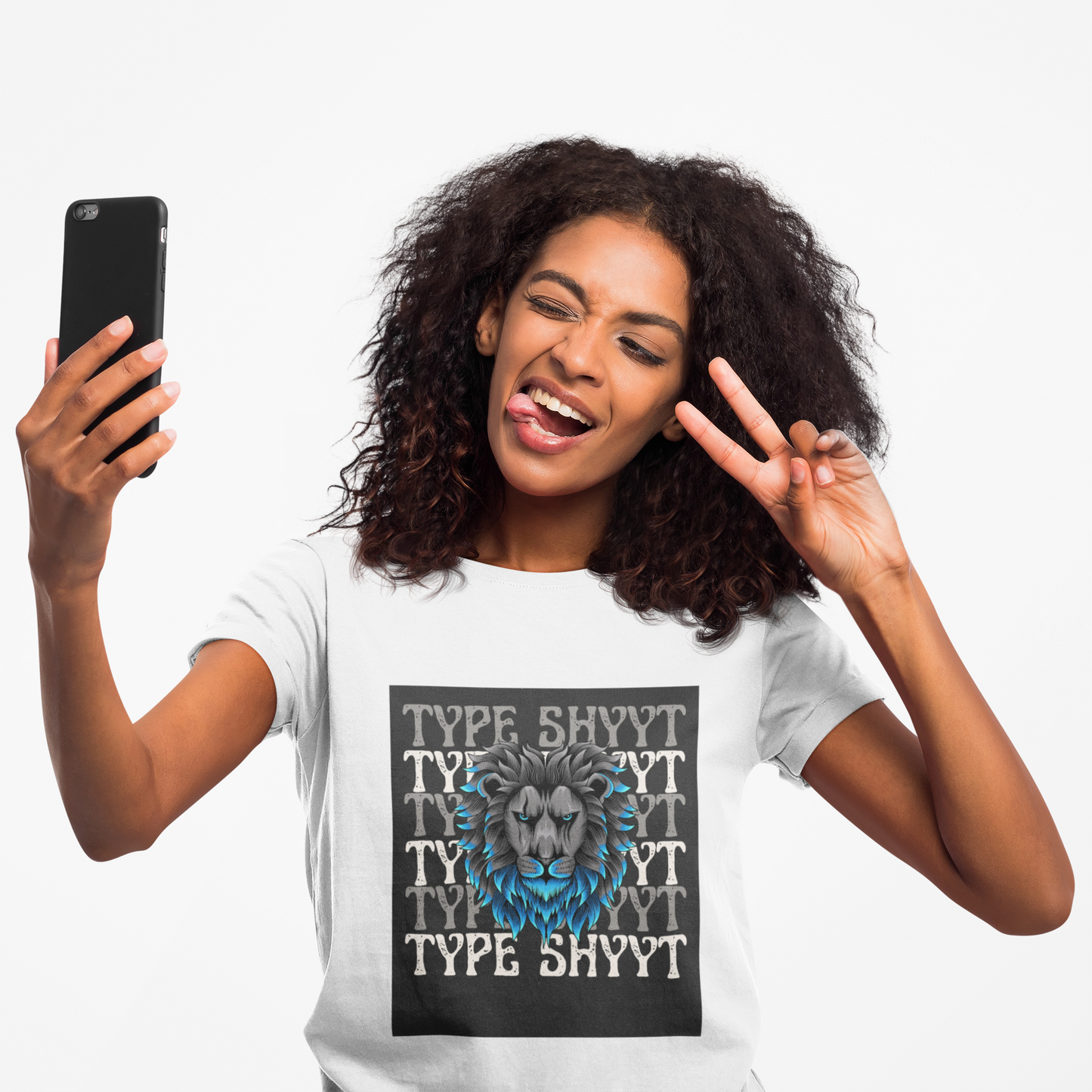 Type Shyyt Bold Lion Graphic T-Shirt, Unisex Graphic Tee, Casual Wear, Nature Lover Gift, Unique Shirt for Friends, Birthday Outfit